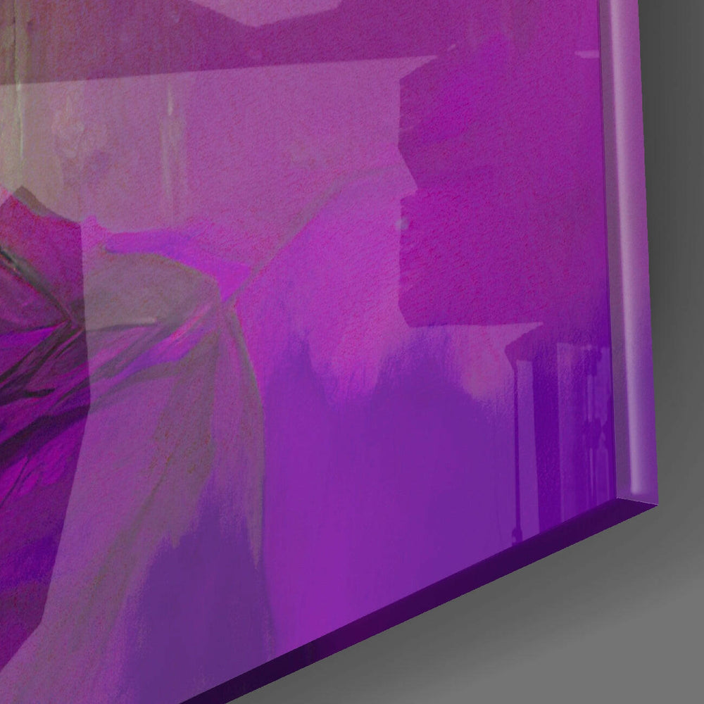 Purple Hat Glass Wall Art || Designer Collection.