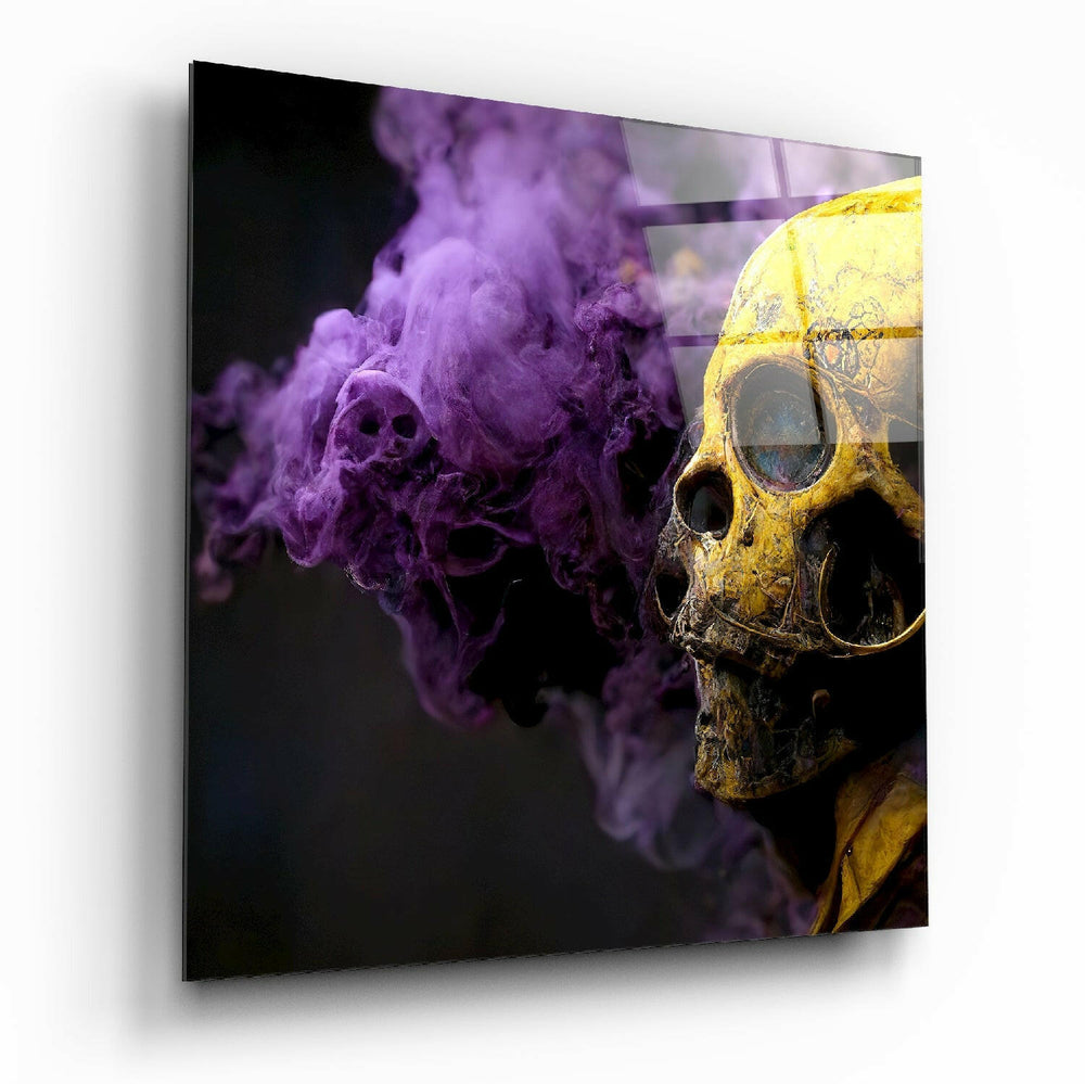 Smoky Skull Glass Wall Art || Designer Collection.