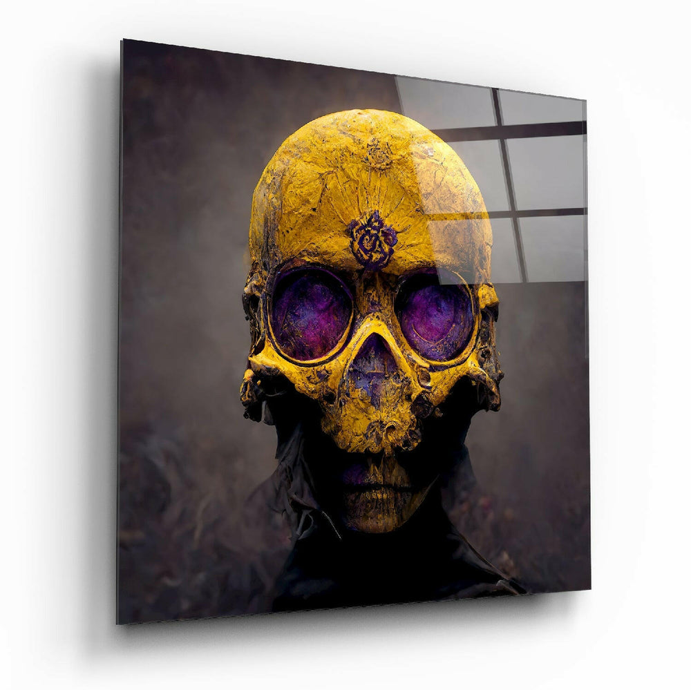 Yellow Head Glass Wall Art || Designer Collection.
