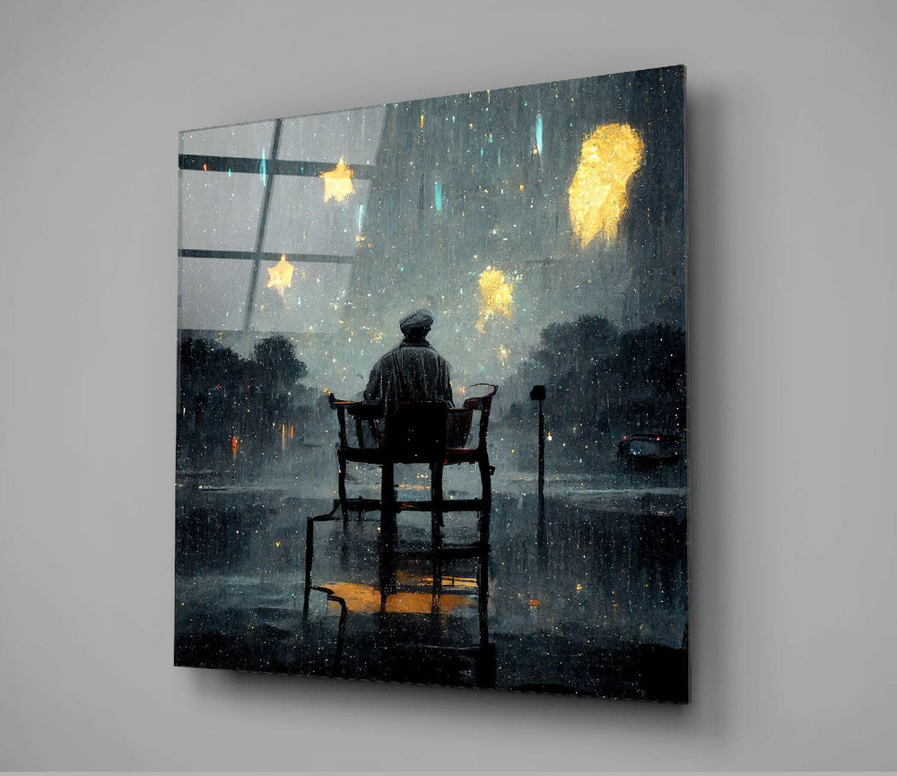 Star Rain Glass Wall Art || Designer Collection.