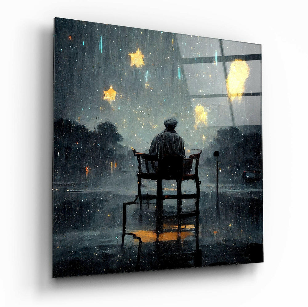 Star Rain Glass Wall Art || Designer Collection.