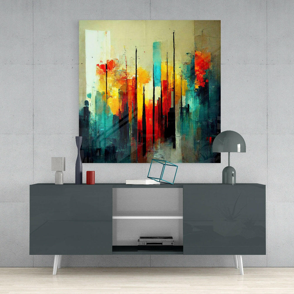 City Silhouette Glass Wall Art || Designers Collection.