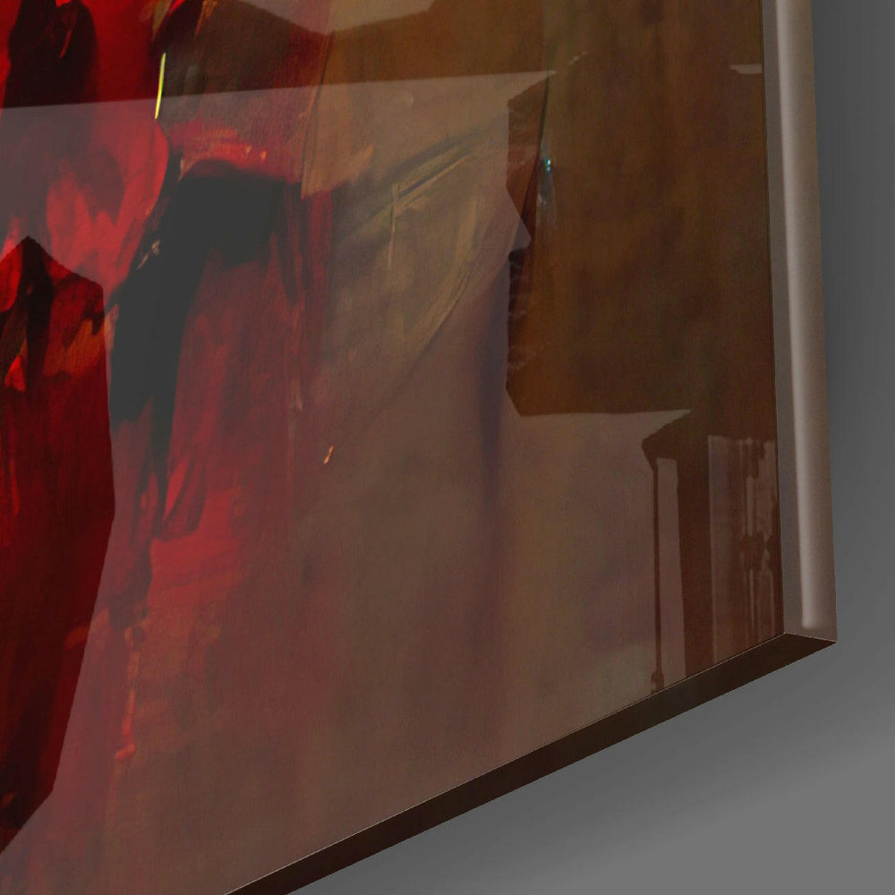 Collapsed City Silhouette Glass Wall Art || Designers Collection.