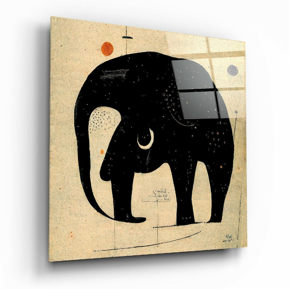 Wassily's Elephant Glass Wall Art || Designer Collection.