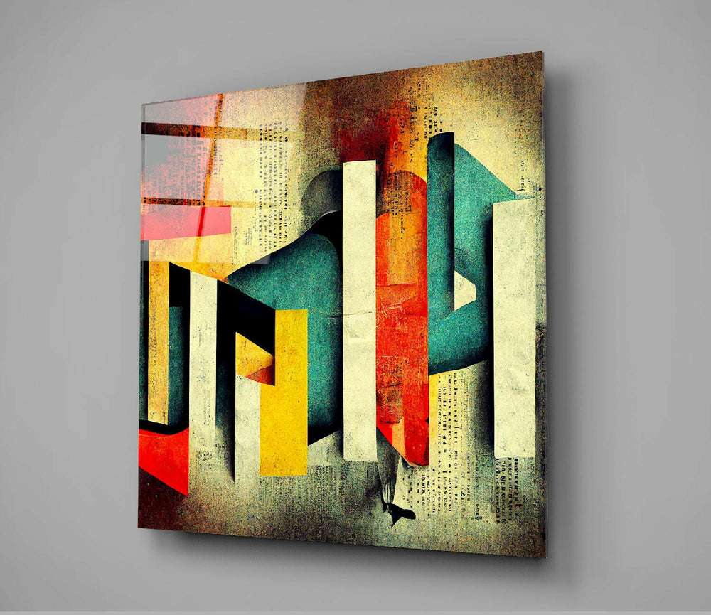Lost Alphabet Glass Wall Art || Designer Collection.