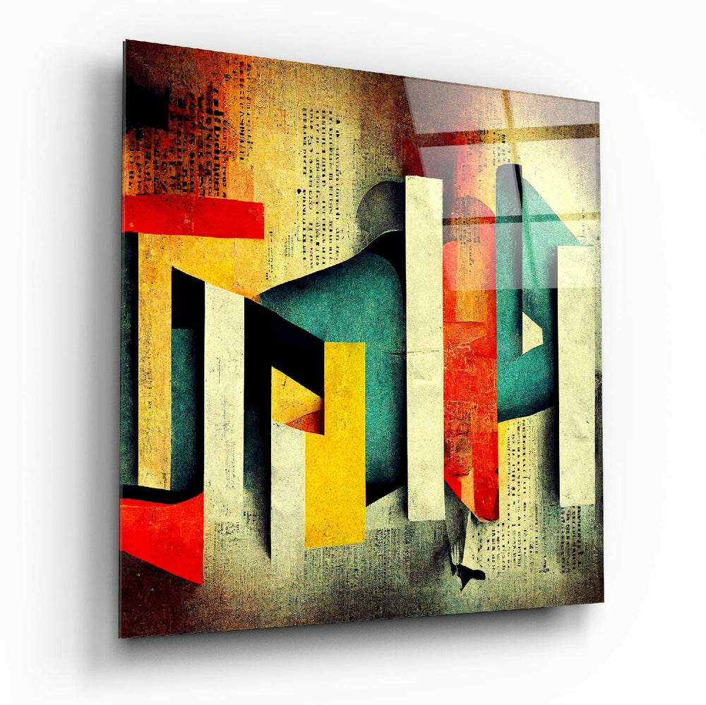 Lost Alphabet Glass Wall Art || Designer Collection.