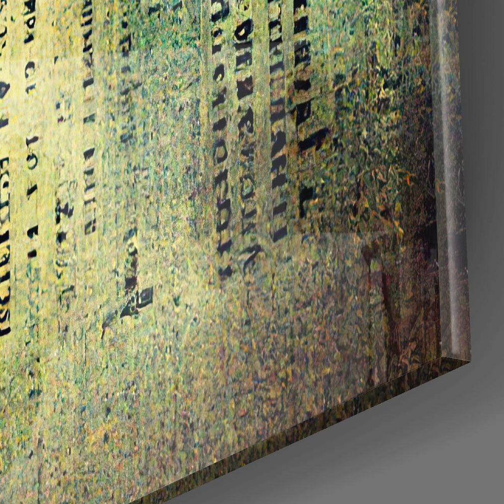 Lost Alphabet Glass Wall Art || Designer Collection.