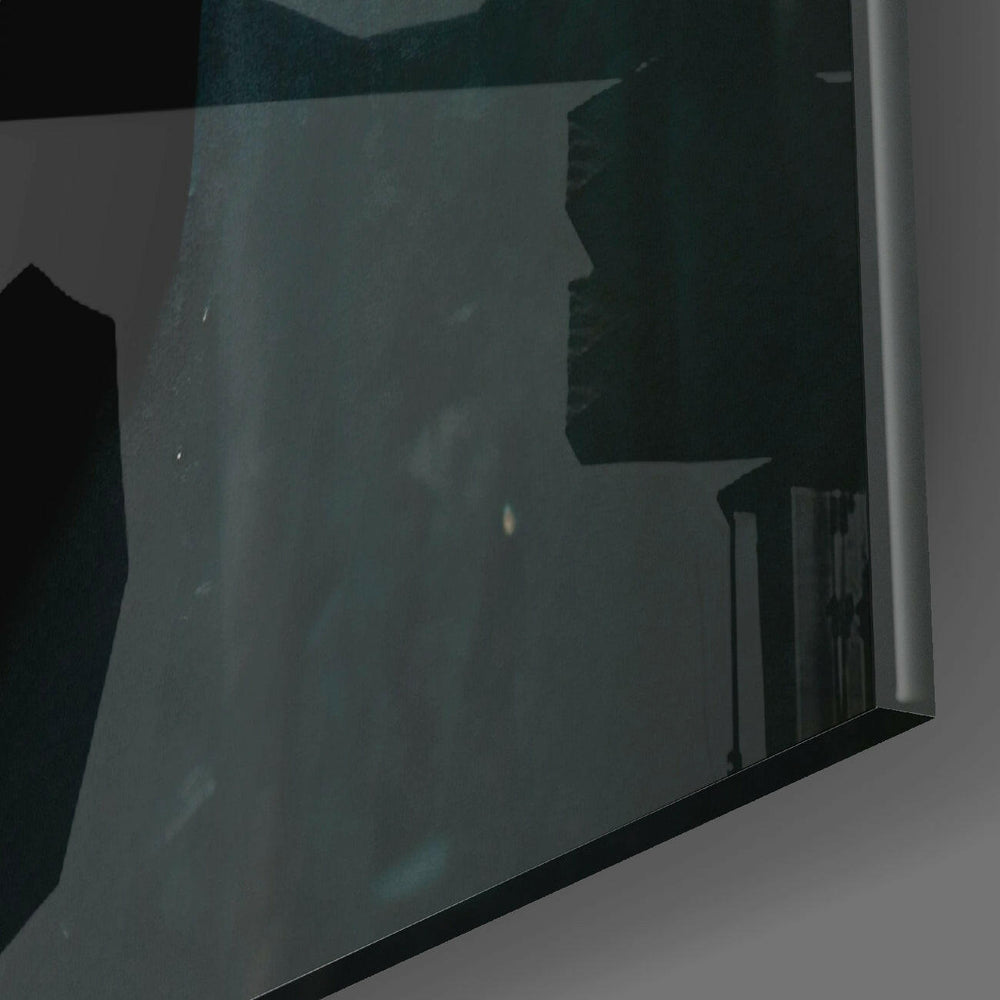 The Beak Behind the Masks Glass Wall Art || Designer Collection.