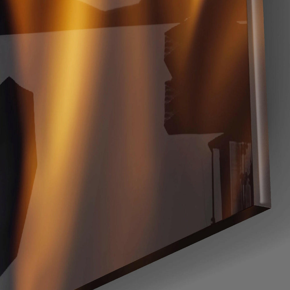 Angry Smile Glass Wall Art || Designers Collection.