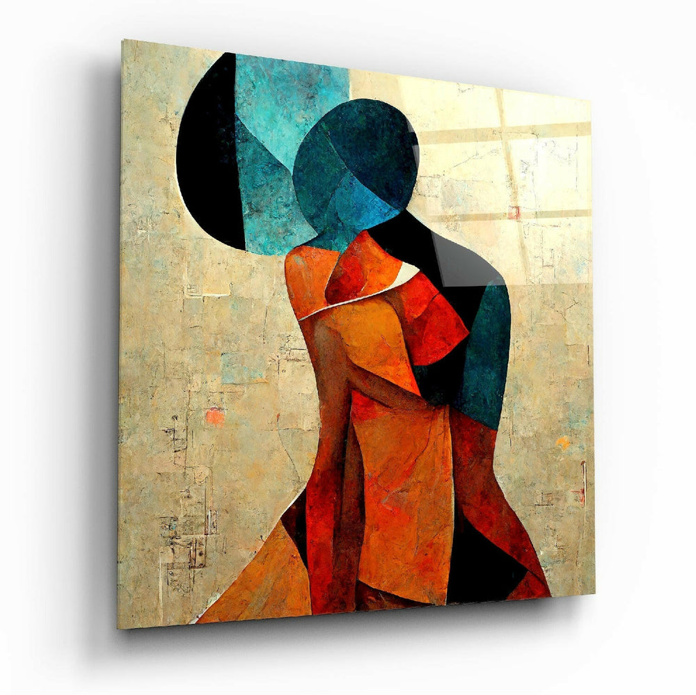 The Hug Glass Wall Art || Designer Collection.