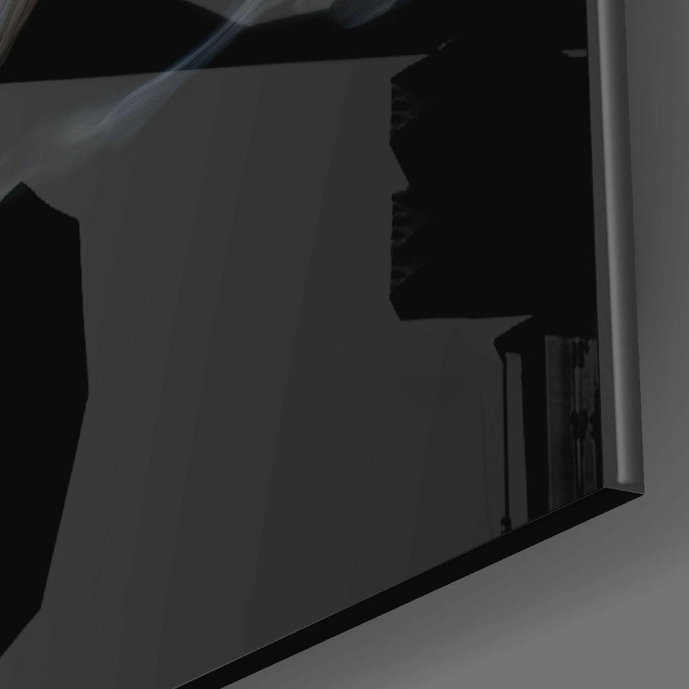 Smoky Horse Glass Wall Art || Designer Collection.
