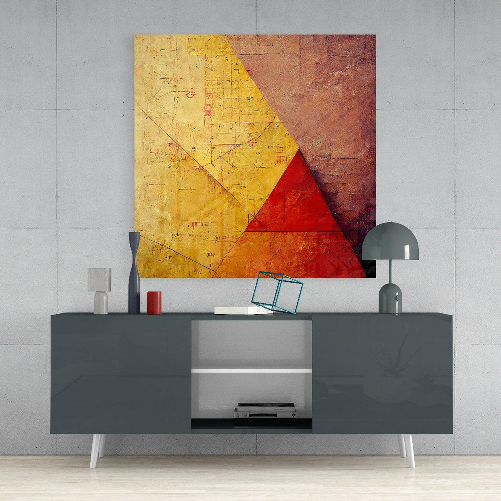 Ancient Wall Glass Wall Art || Designers Collection.