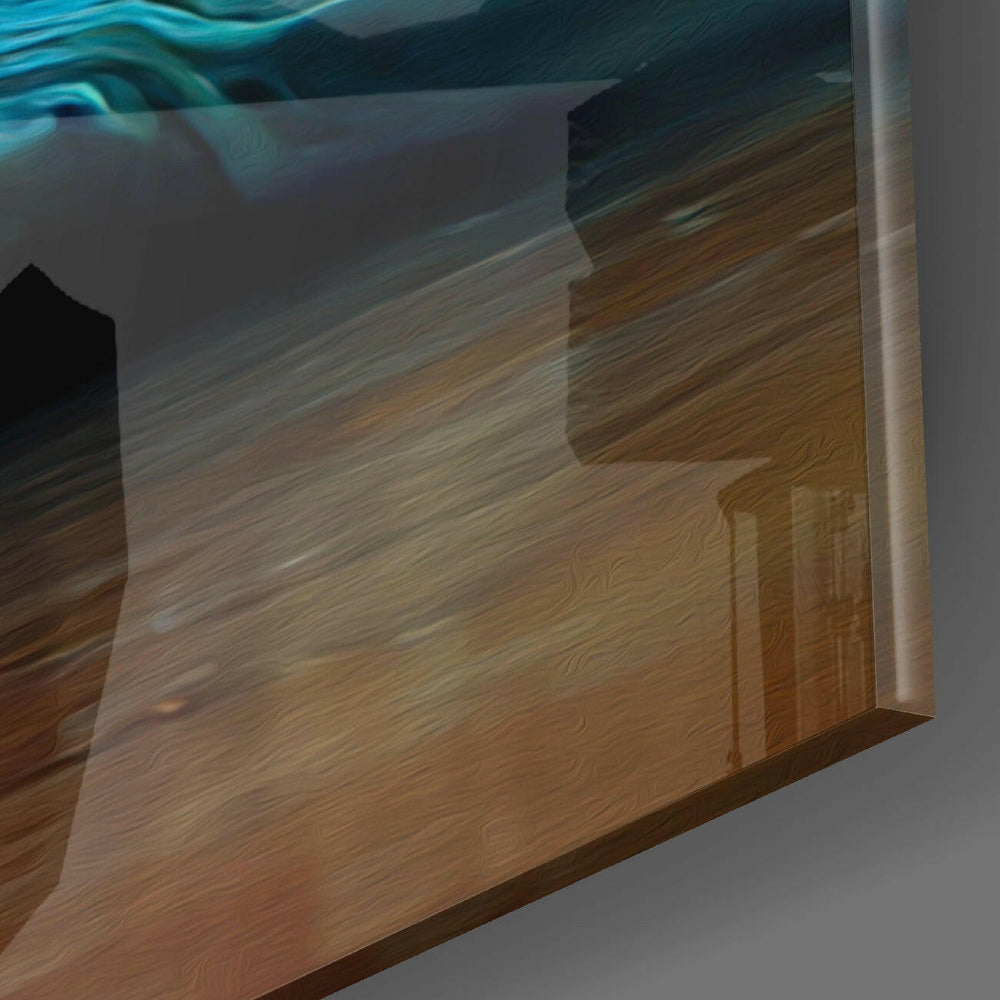 Meditation Glass Wall Art || Designer Collection.