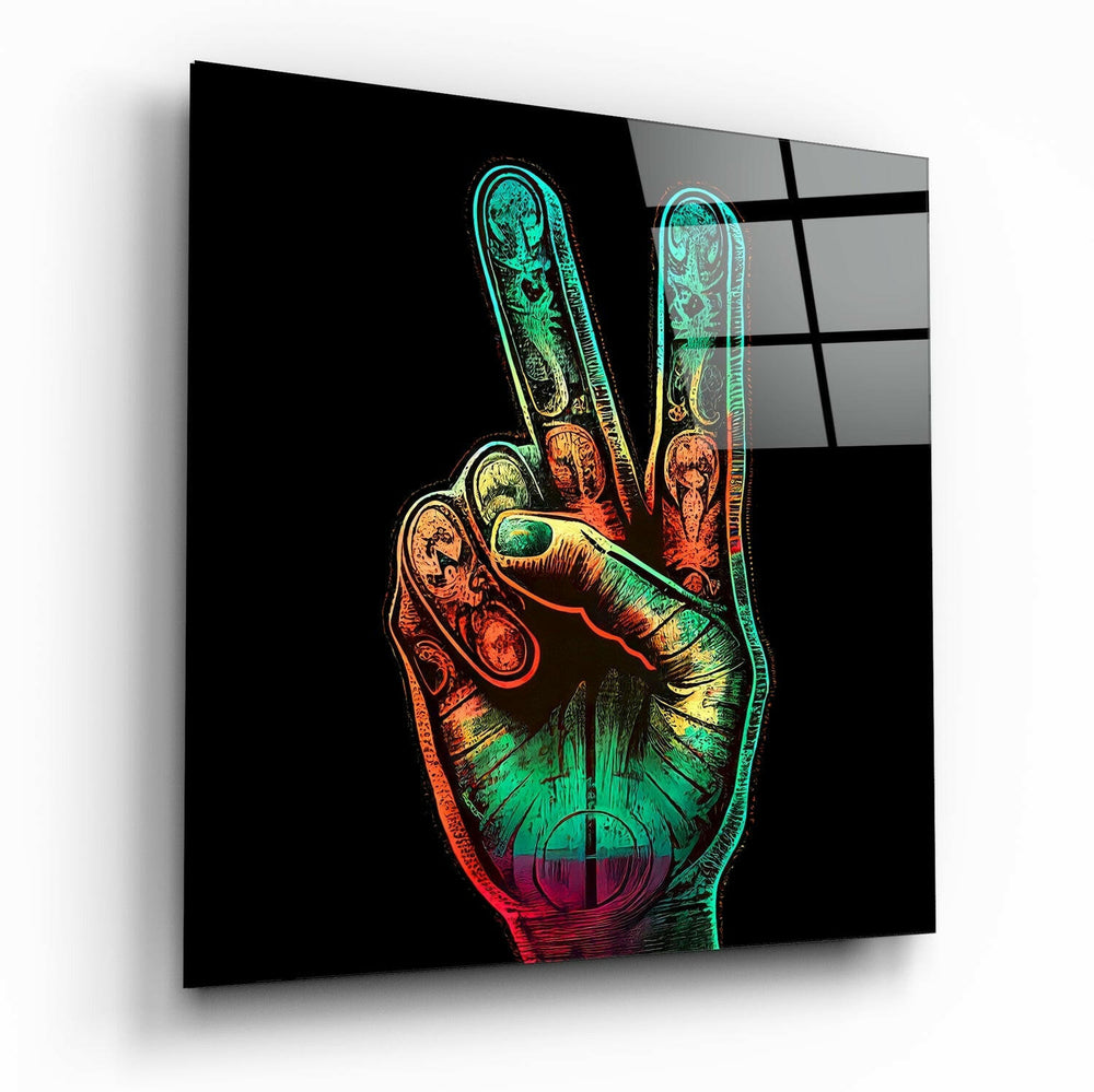 Peace Glass Wall Art || Designer Collection | Insigne Art Design.