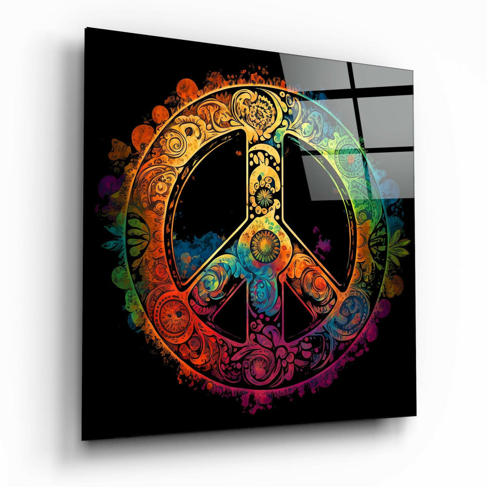 Peace Glass Wall Art || Designer Collection | Insigne Art Design.