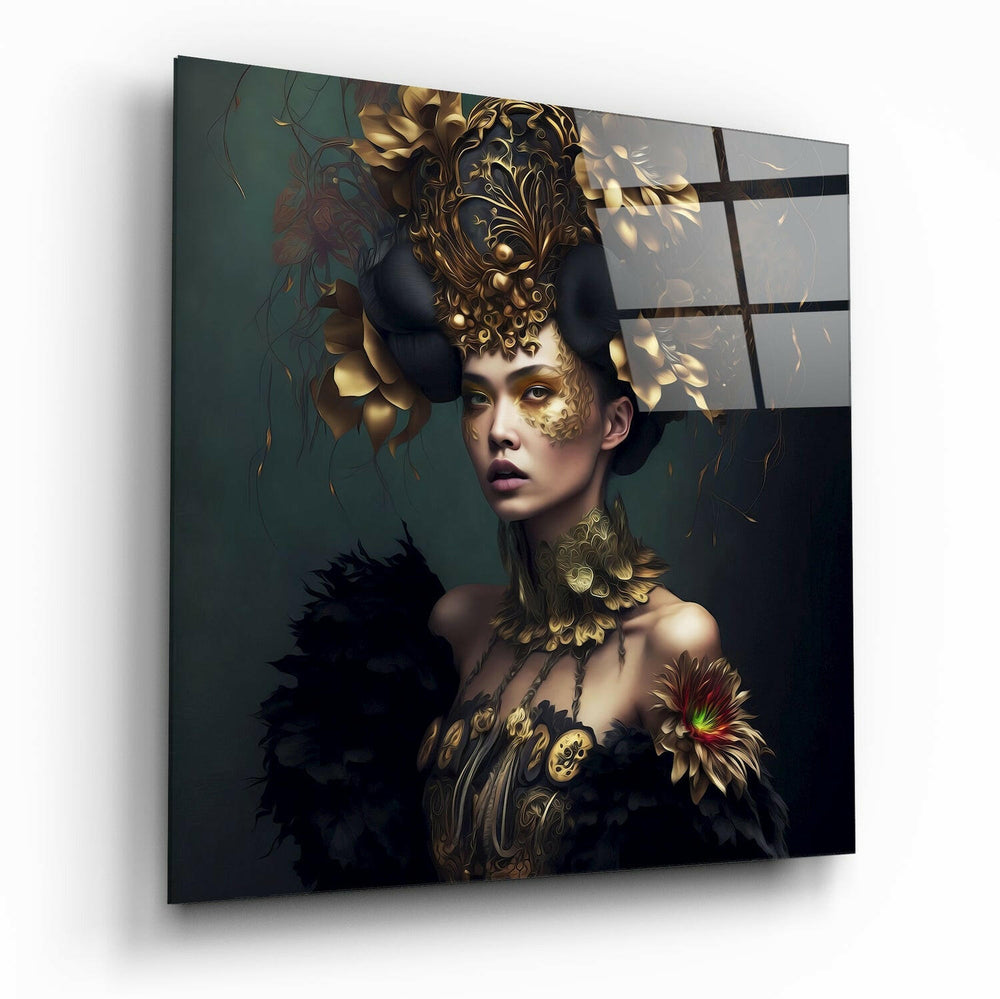 The Queen Glass Wall Art || Designer Collection | Insigne Art Design.
