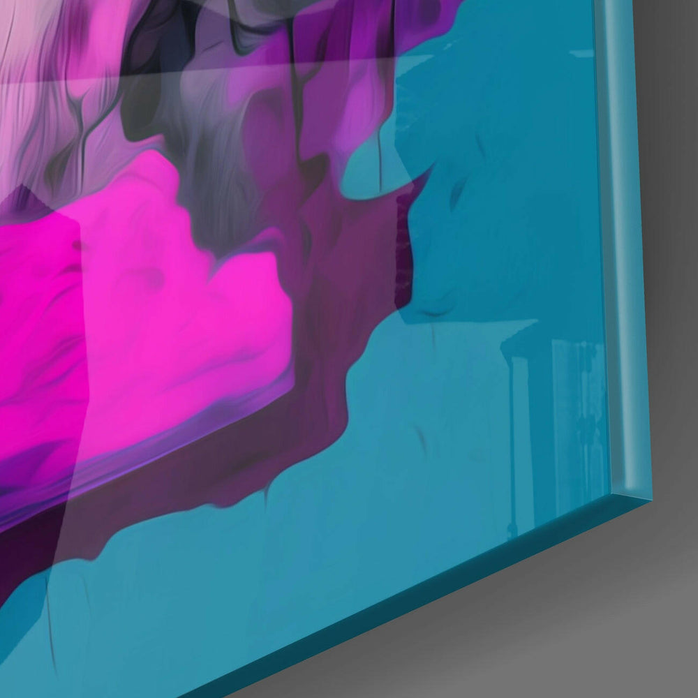 The Cubist Mind Glass Wall Art || Designer Collection