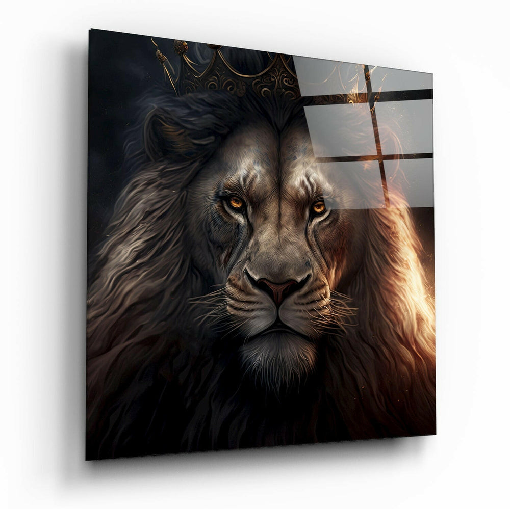 Lion King Glass Wall Art || Designer Collection | Insigne Art Design.