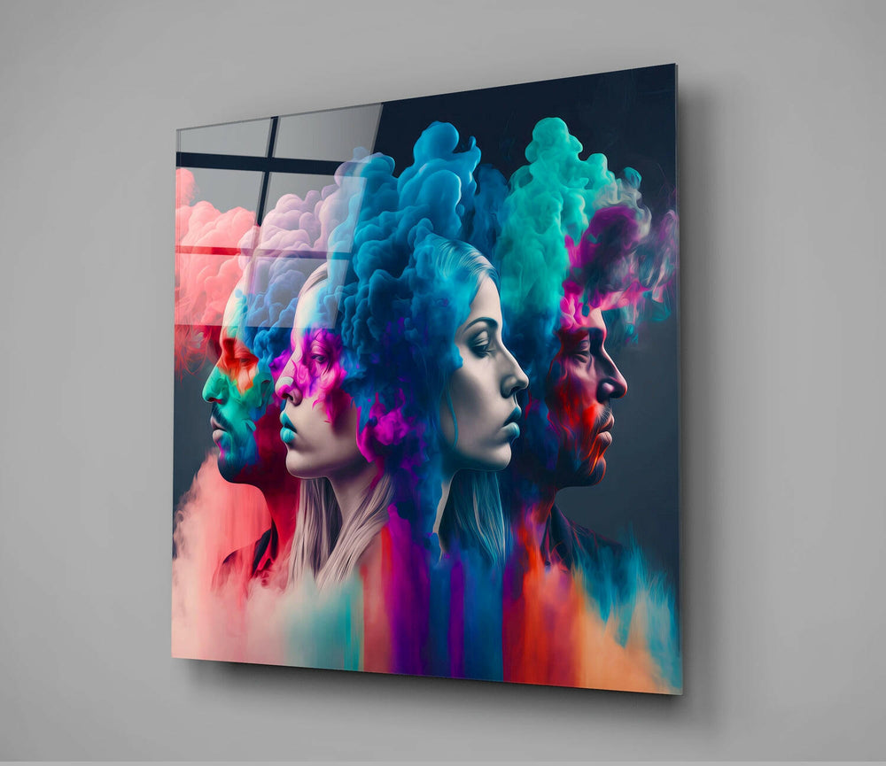Smoked Thoughts Glass Wall Art || Designer Collection | Insigne Art Design.