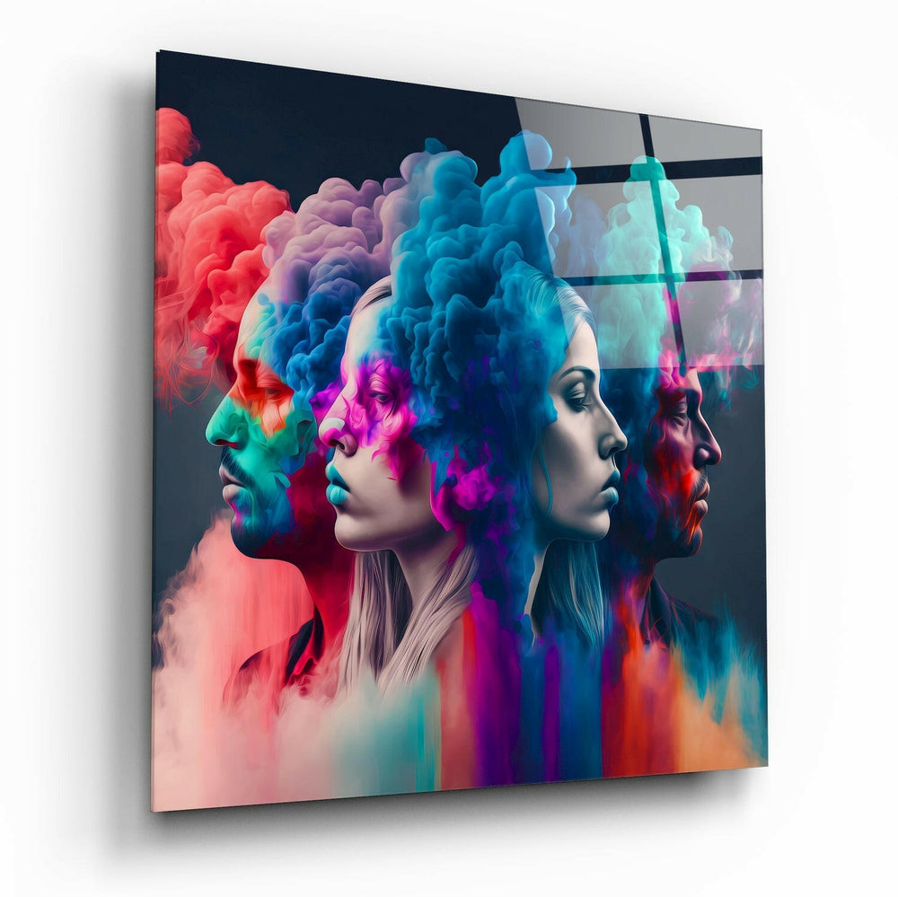 Smoked Thoughts Glass Wall Art || Designer Collection | Insigne Art Design.