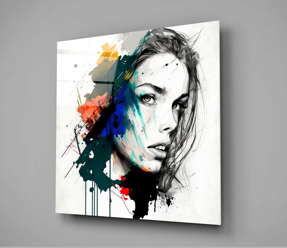 Woman Glass Wall Art || Designer Collection | Insigne Art Design.