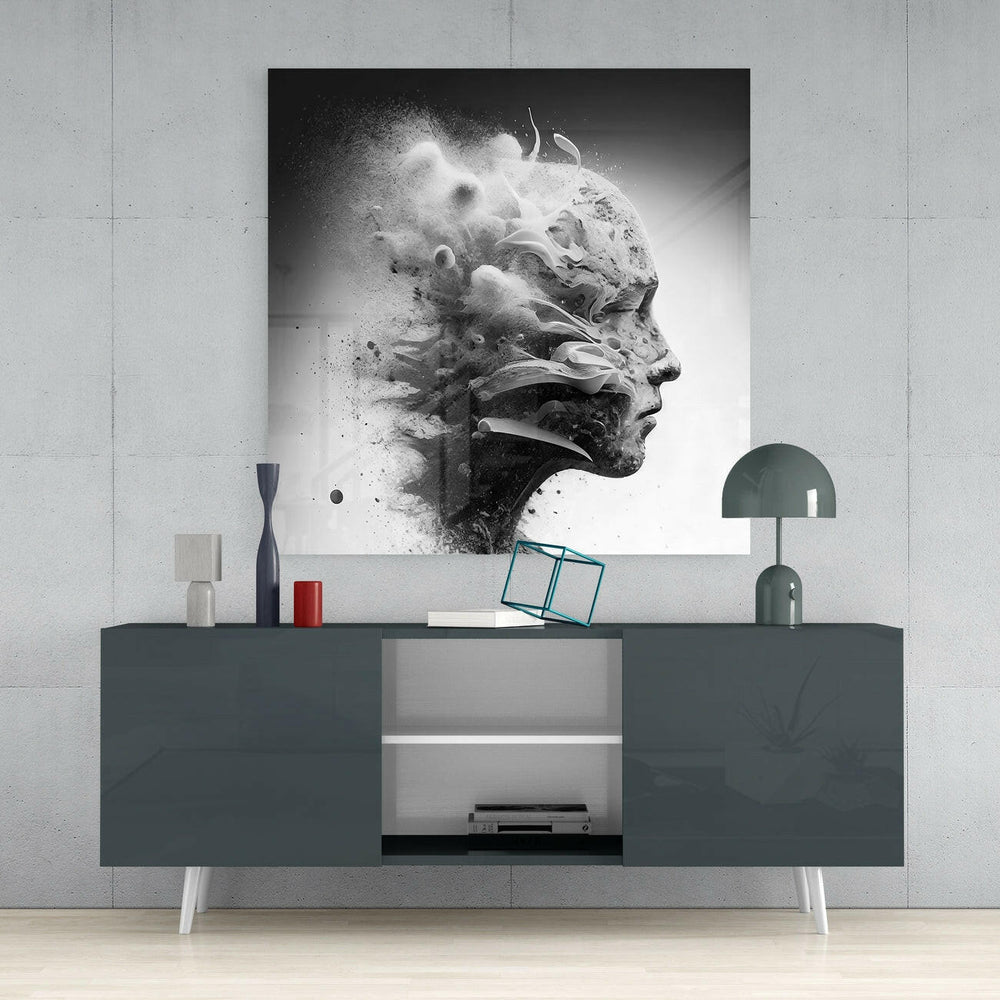 Smoked Thoughts Glass Wall Art || Designer Collection | Insigne Art Design.