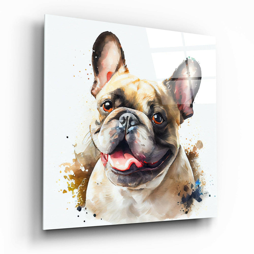 Cute Dog Glass Wall Art || Designers Collection - Insigne Art