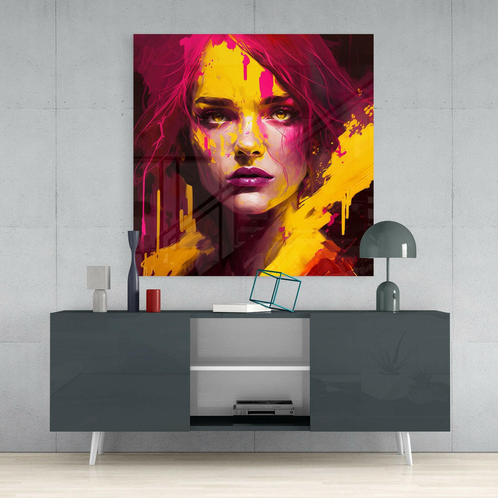 She Glass Wall Art || Designer Collection - Insigne Art