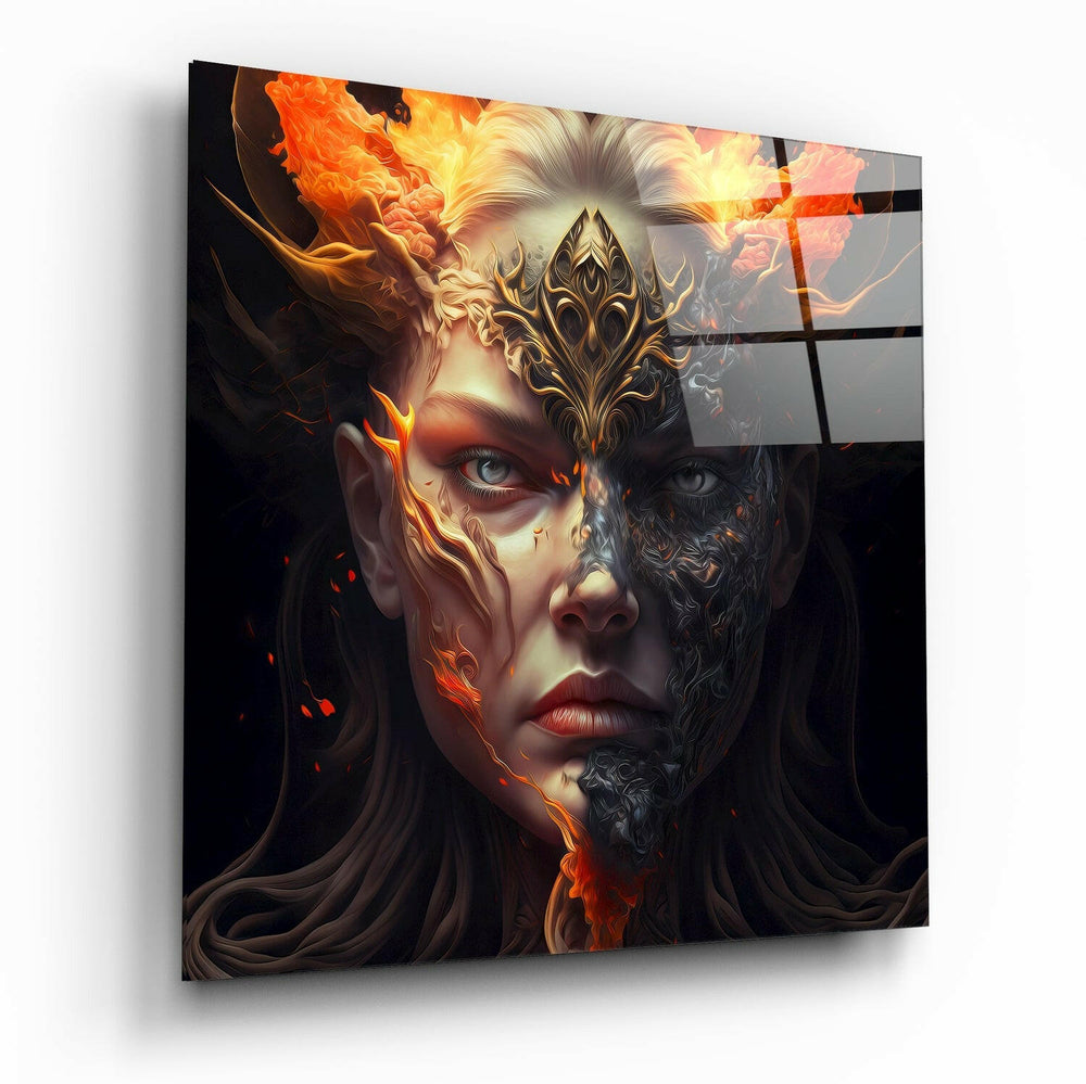 The Wrath of the Woman Glass Wall Art || Designer Collection - Insigne Art