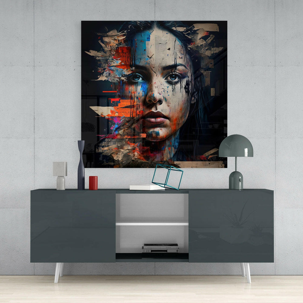 Woman Glass Wall Art || Designer Collection - Insigne Art