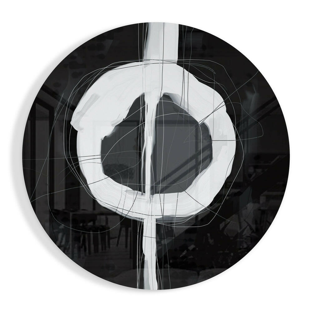 Abstract Glass Wall Art.