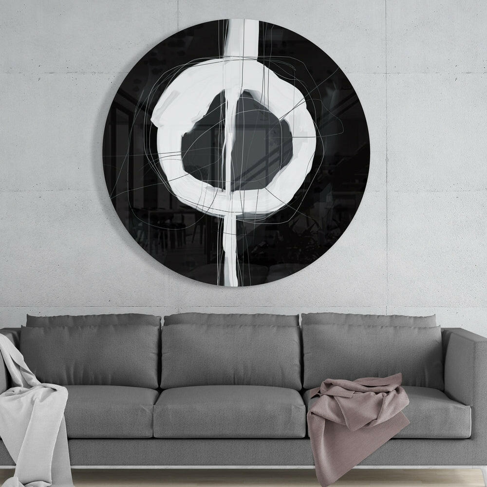 Abstract Glass Wall Art.