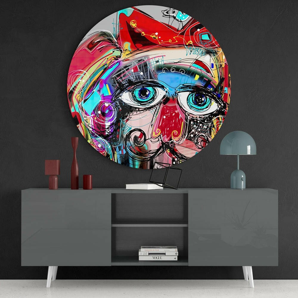 Mixed Glass Wall Art.