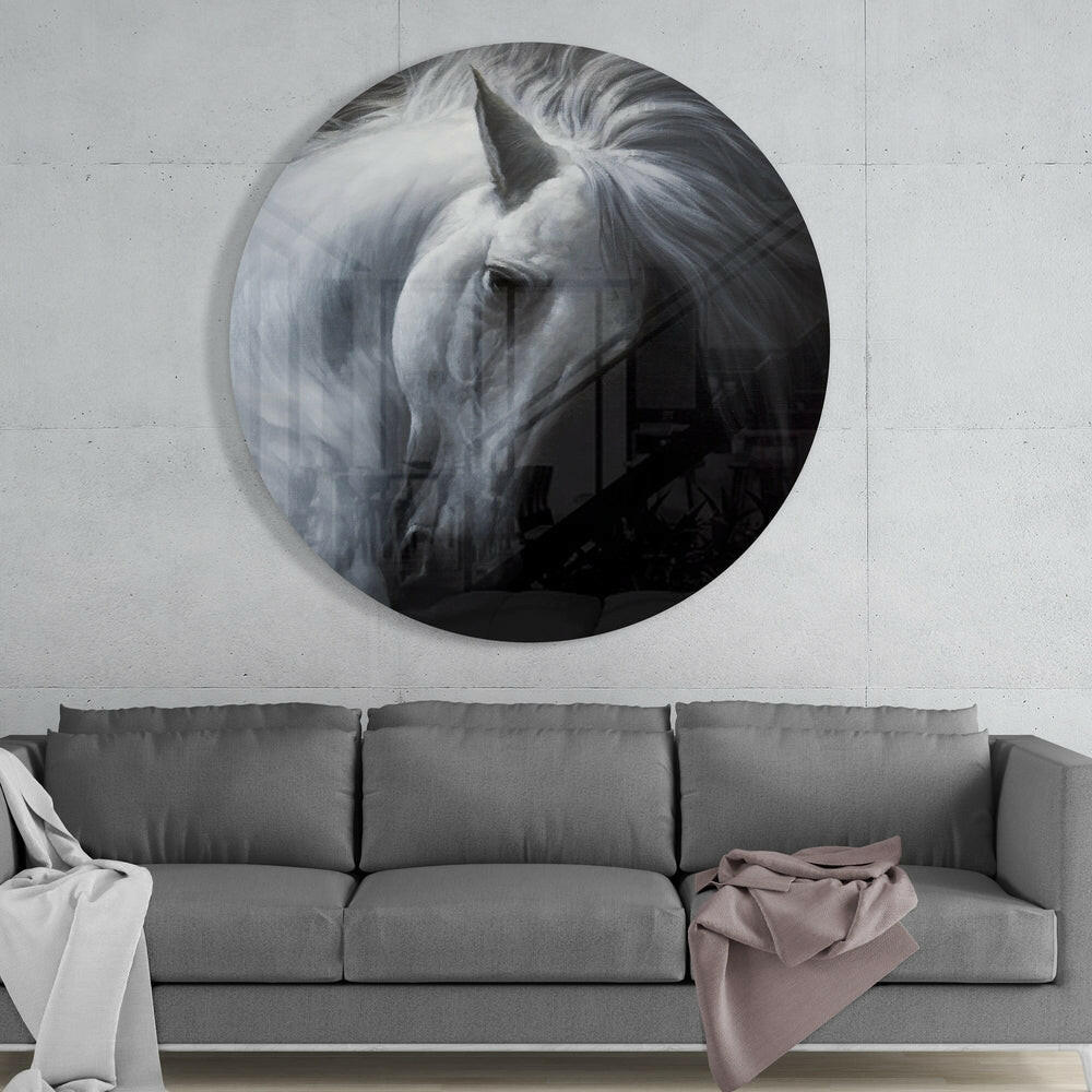 Horse Glass Wall Art.