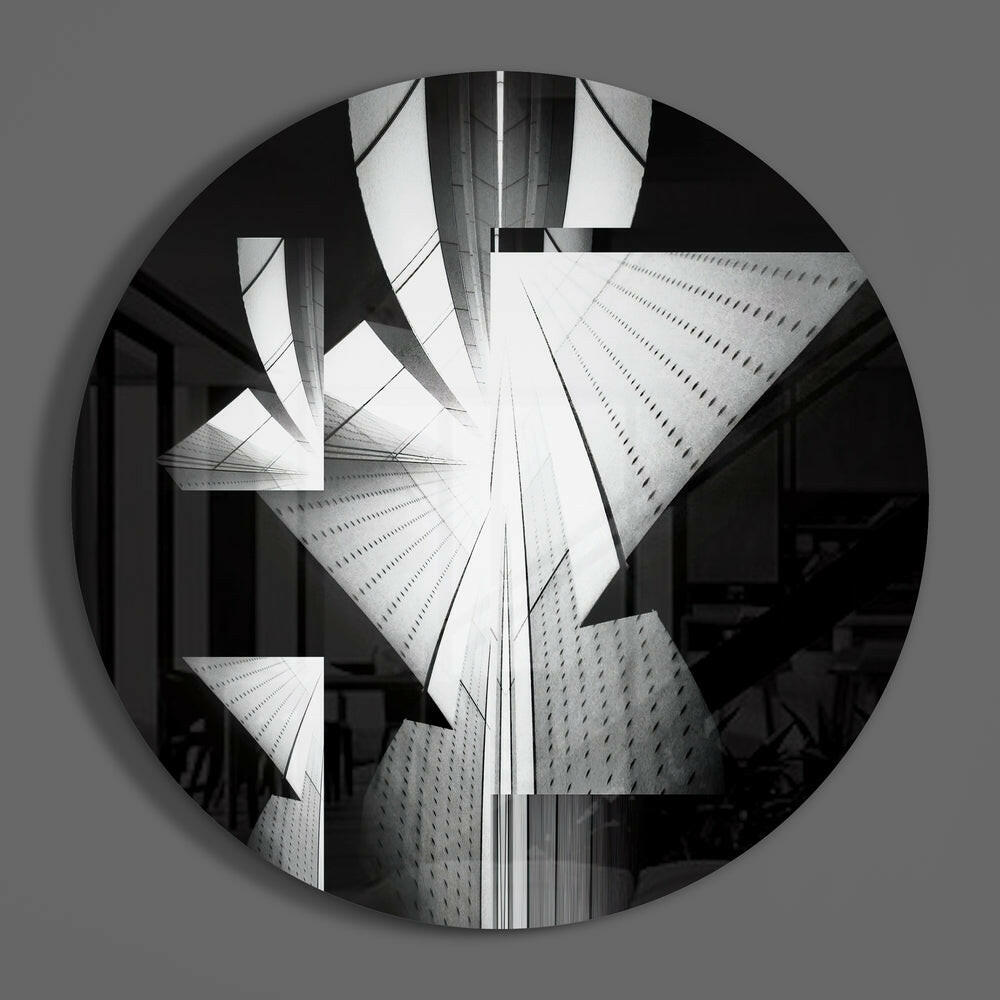 Skyscrapers Glass Wall Art.