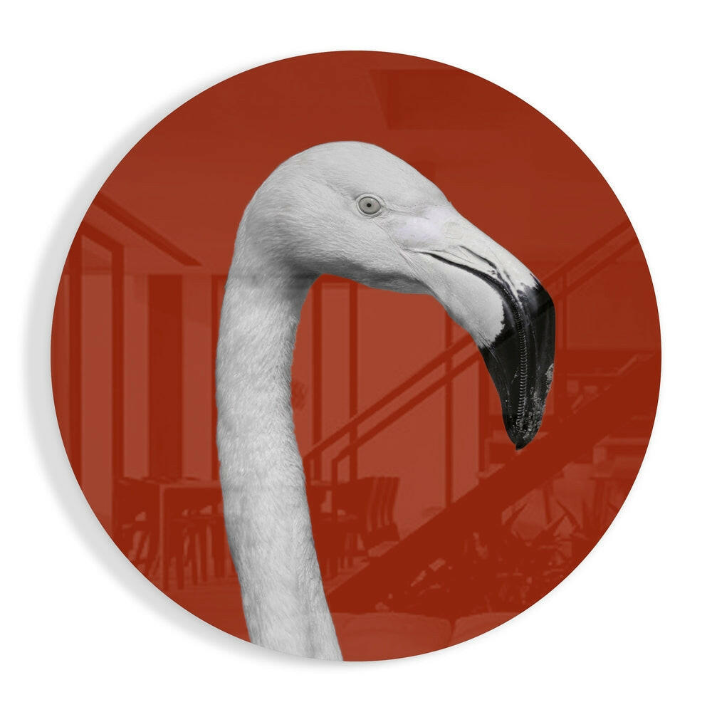 Flamingo Glass Wall Art.