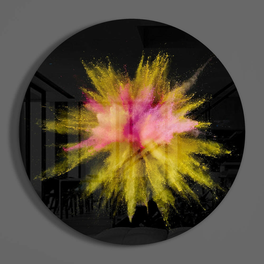 Abstract Glass Wall Art.