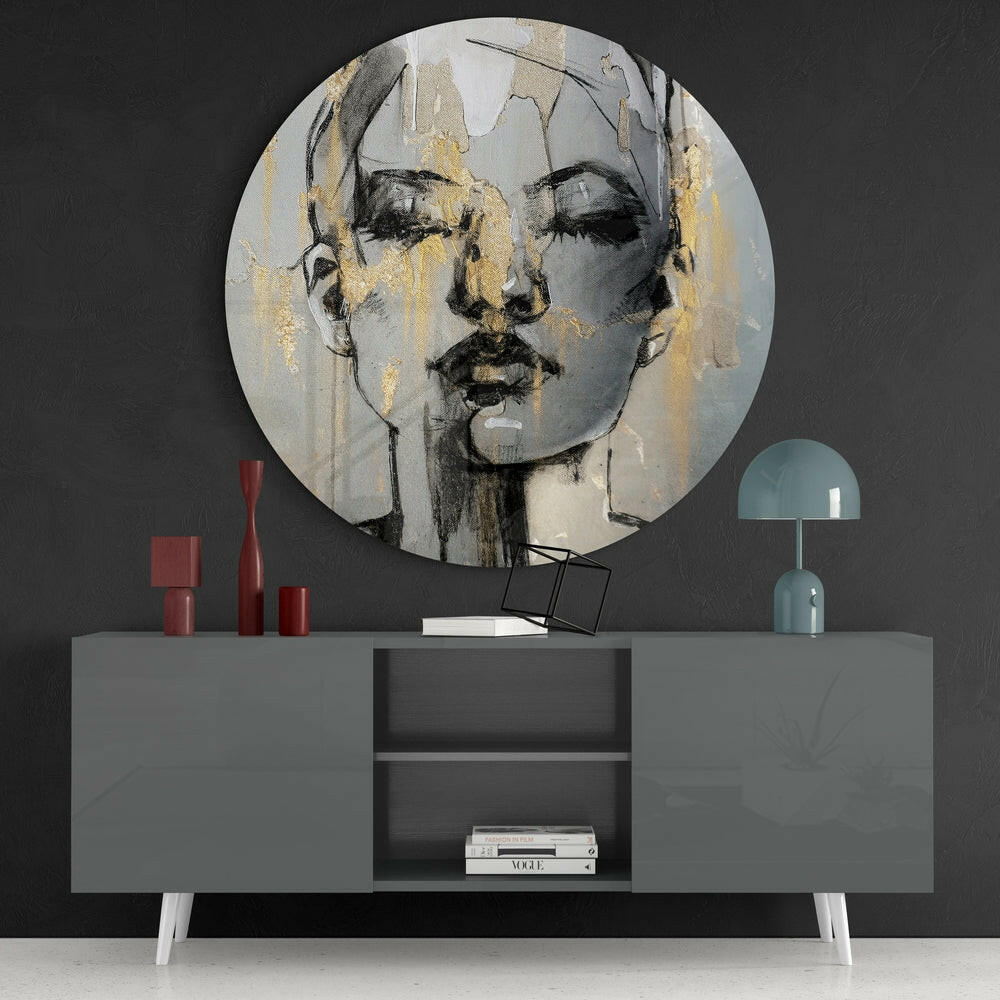 Relax Glass Wall Art.