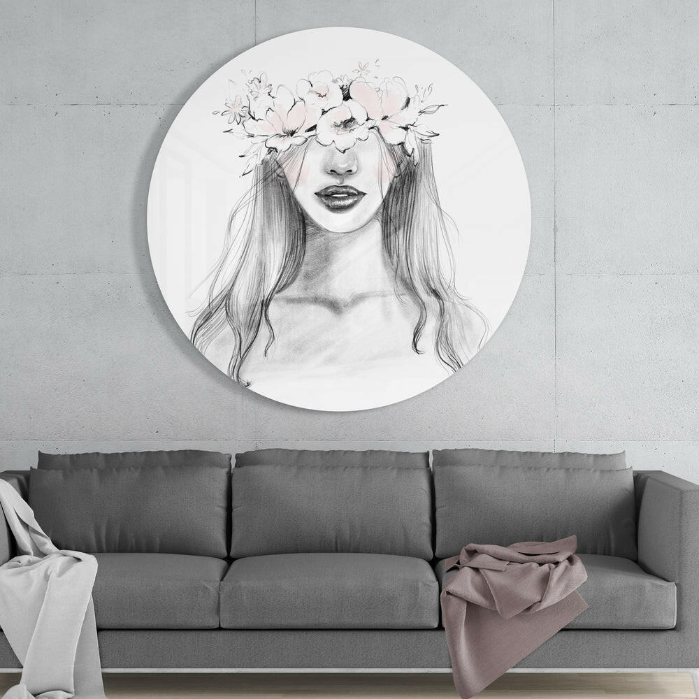 Flower Glass Wall Art.