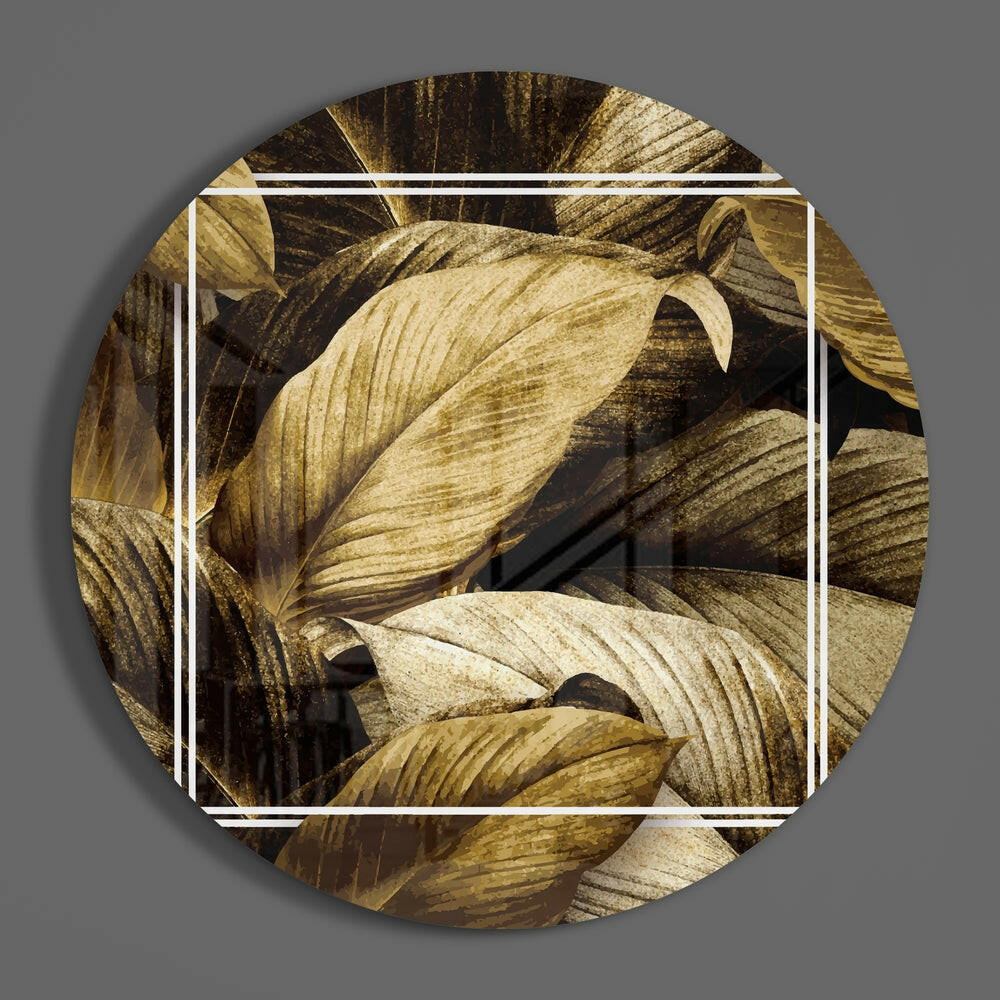 Leaf Glass Wall Art.