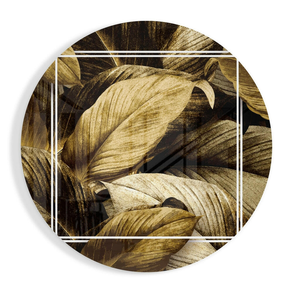 Leaf Glass Wall Art.