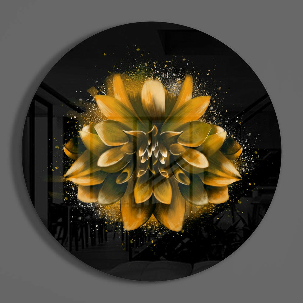 Flower Glass Wall Art.