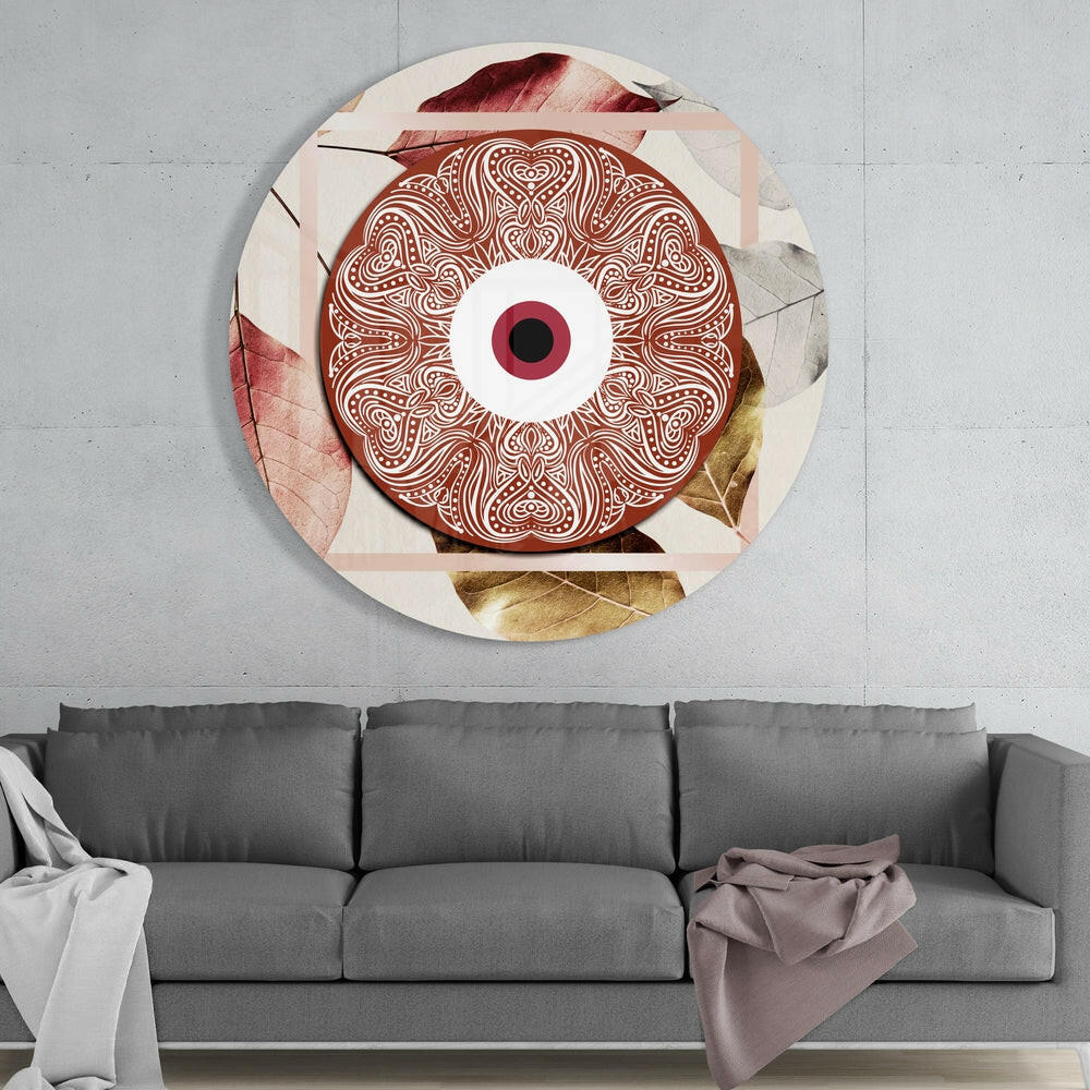 Evil Eye Bead Glass Wall Art.