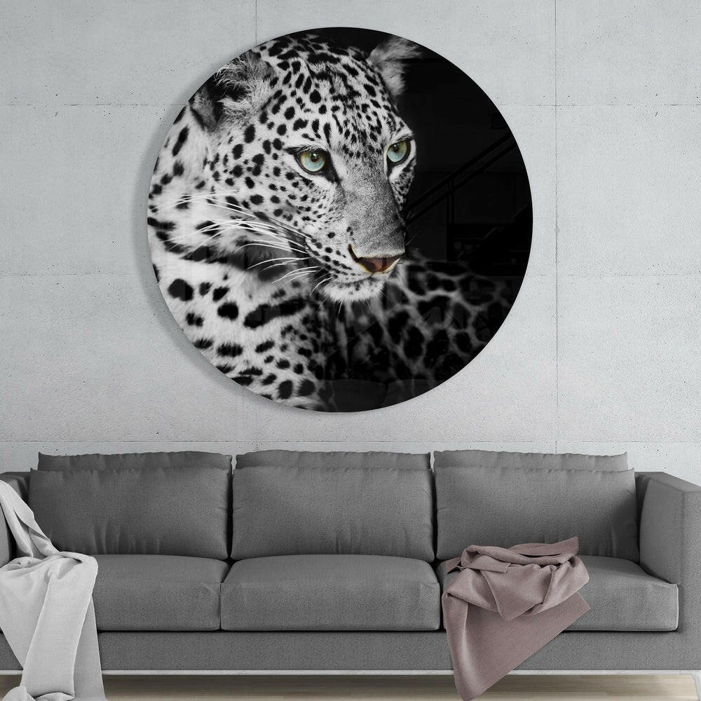 Leopard Glass Wall Art.