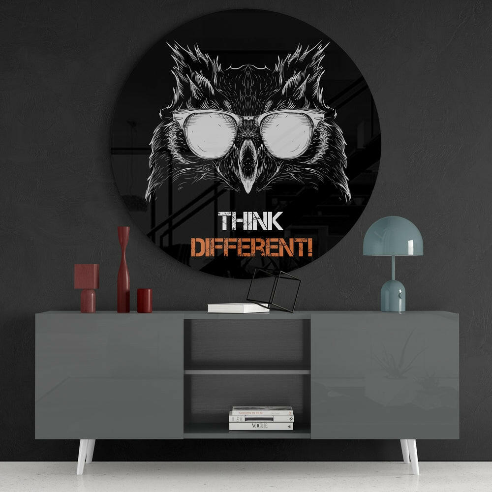 Owl Glass Wall Art.