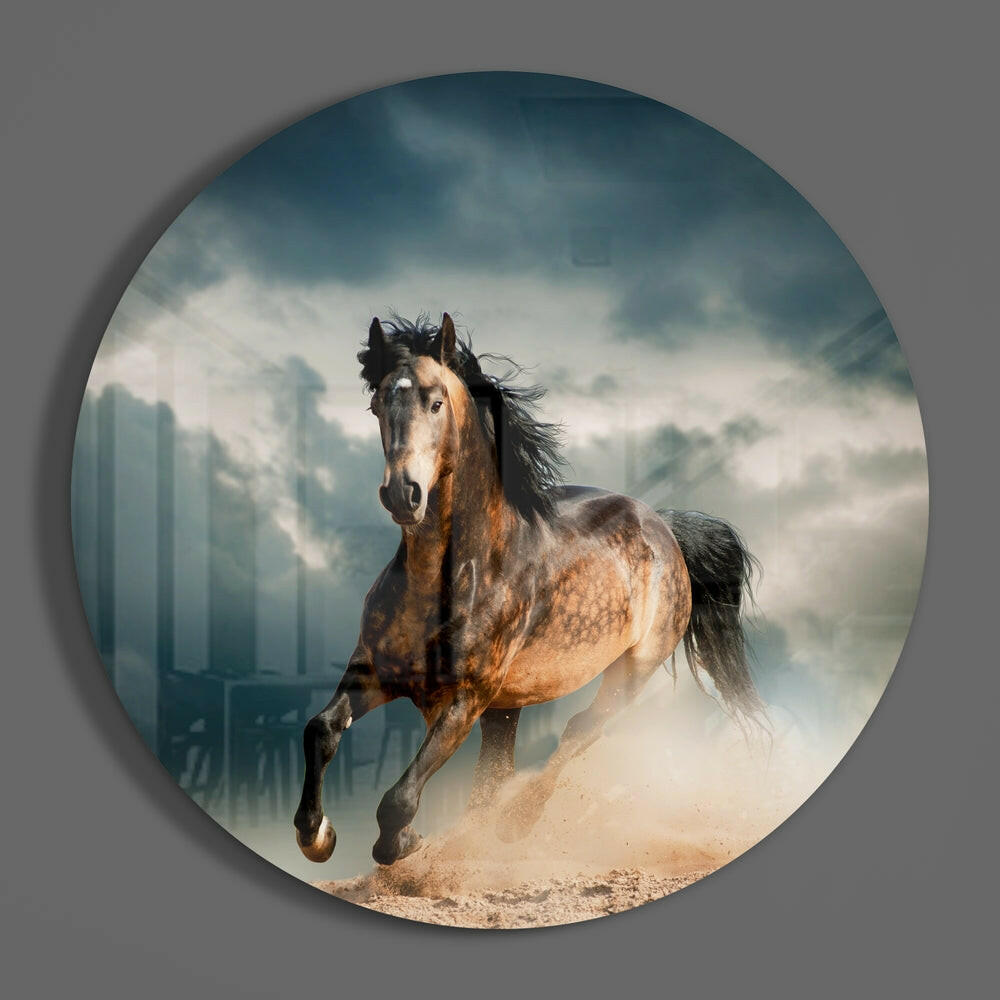 Horse Glass Wall Art.