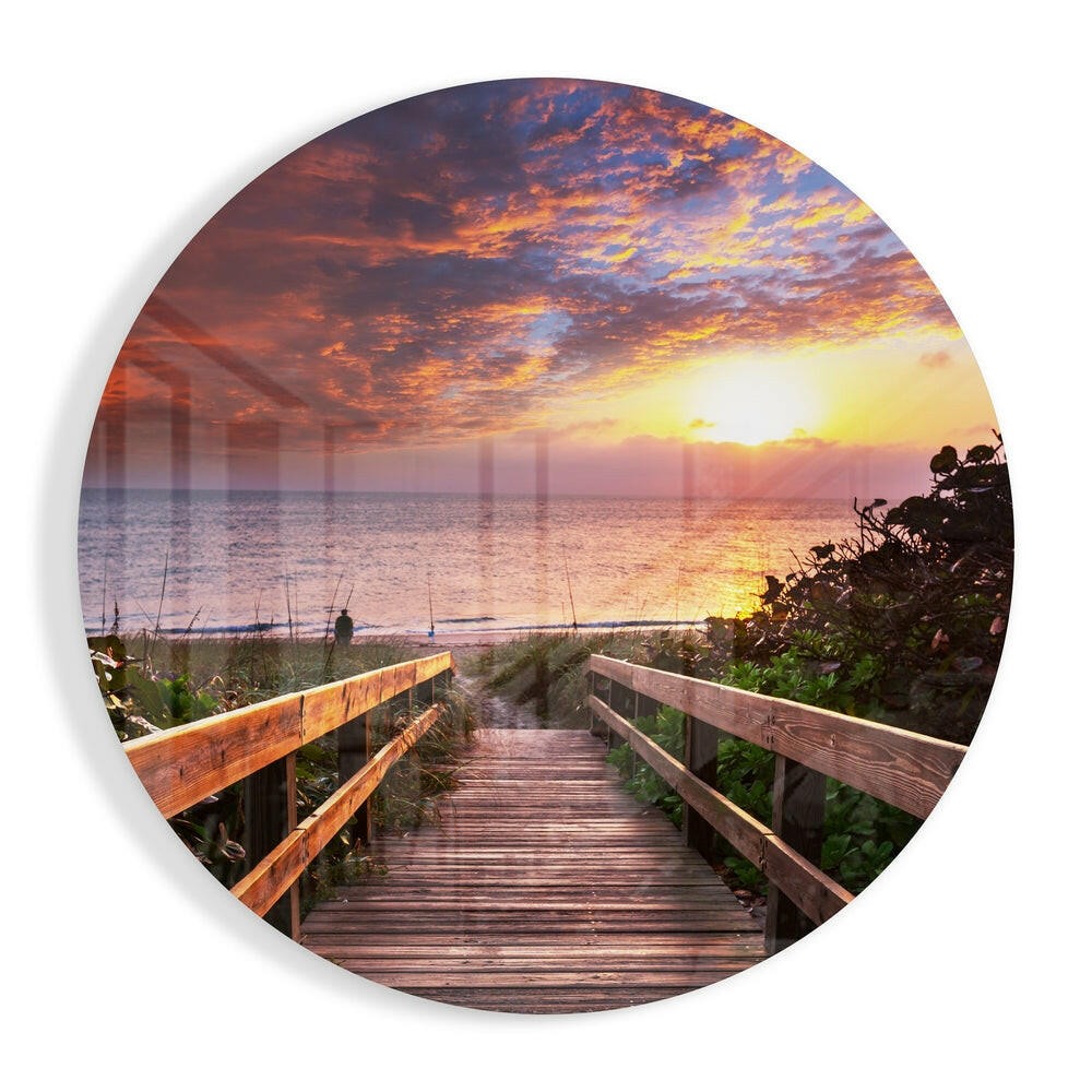 Sunset Glass Wall Art.