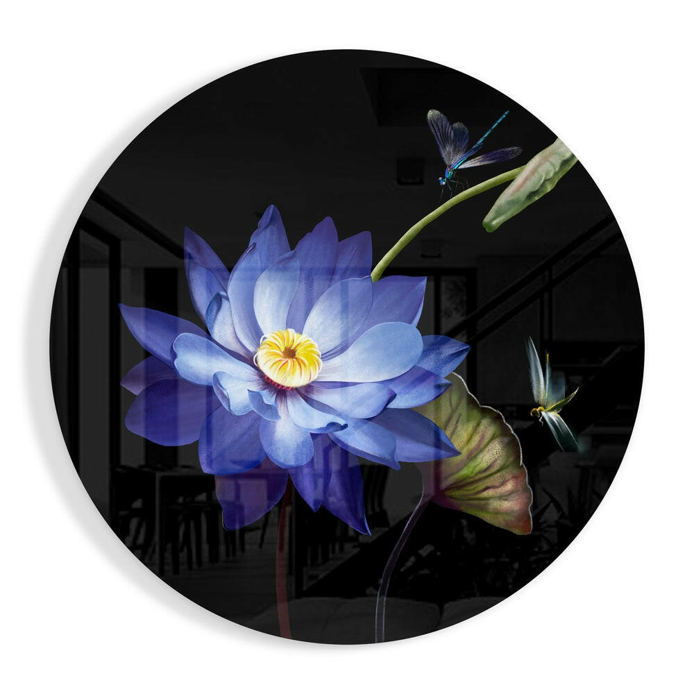 Flower Glass Wall Art.