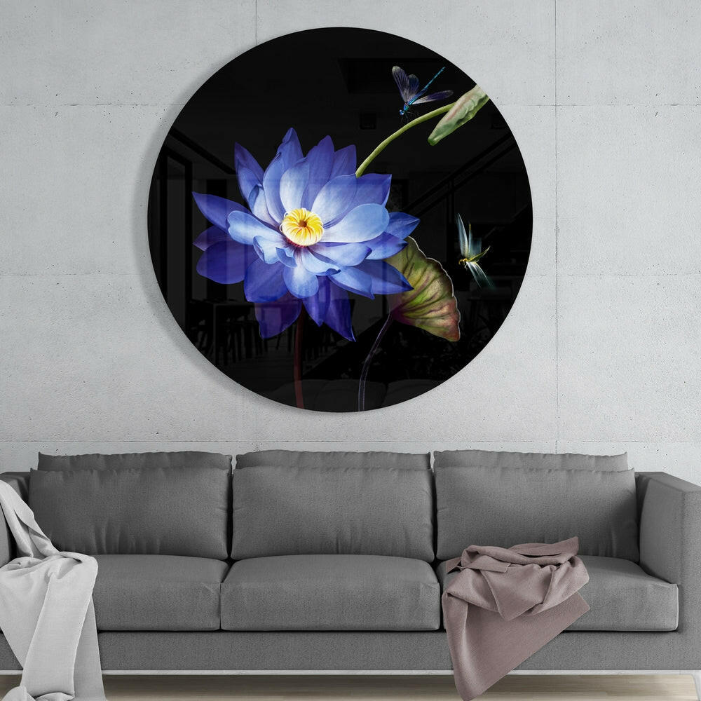 Flower Glass Wall Art.