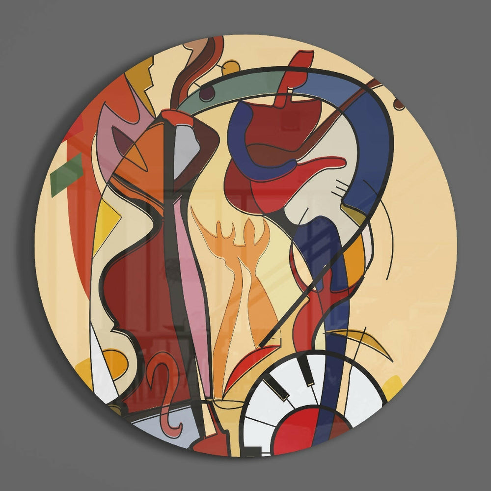 Spirit of Lines Glass Wall Art.